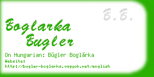 boglarka bugler business card